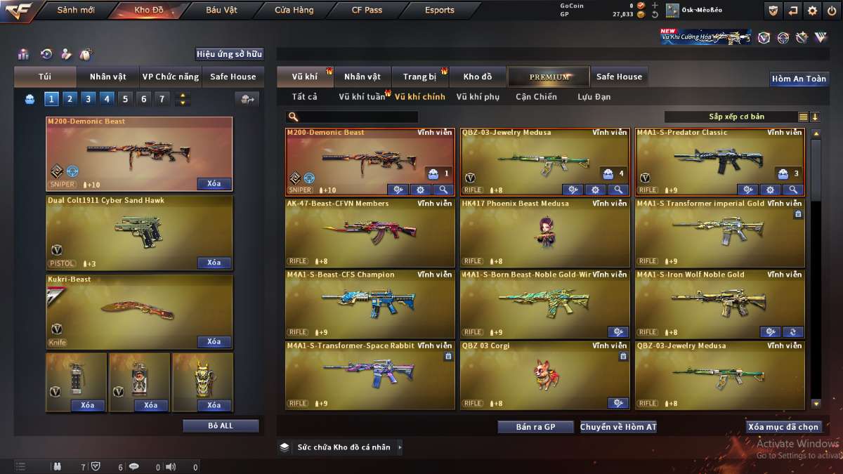 shop acc cf uy tin gia re